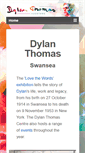 Mobile Screenshot of dylanthomas.com